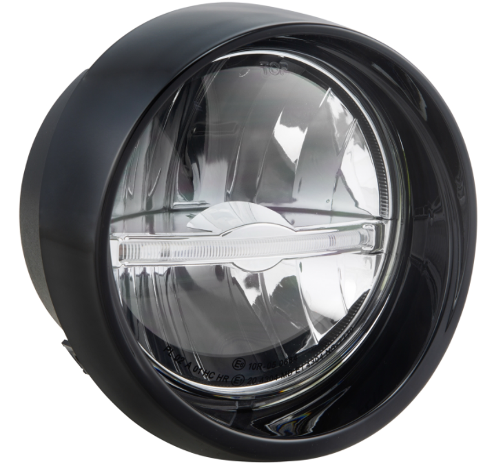 Koplamp LED voor Vespa Primavera 50-150ccm 2T/4T (-'18), glanzend zwart