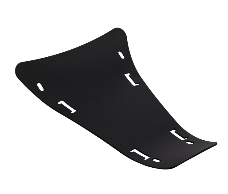 Bagagerek step-through Voetplaat 2.0 voor Vespa GTS/GTS Super/GTV/GT, mat zwart