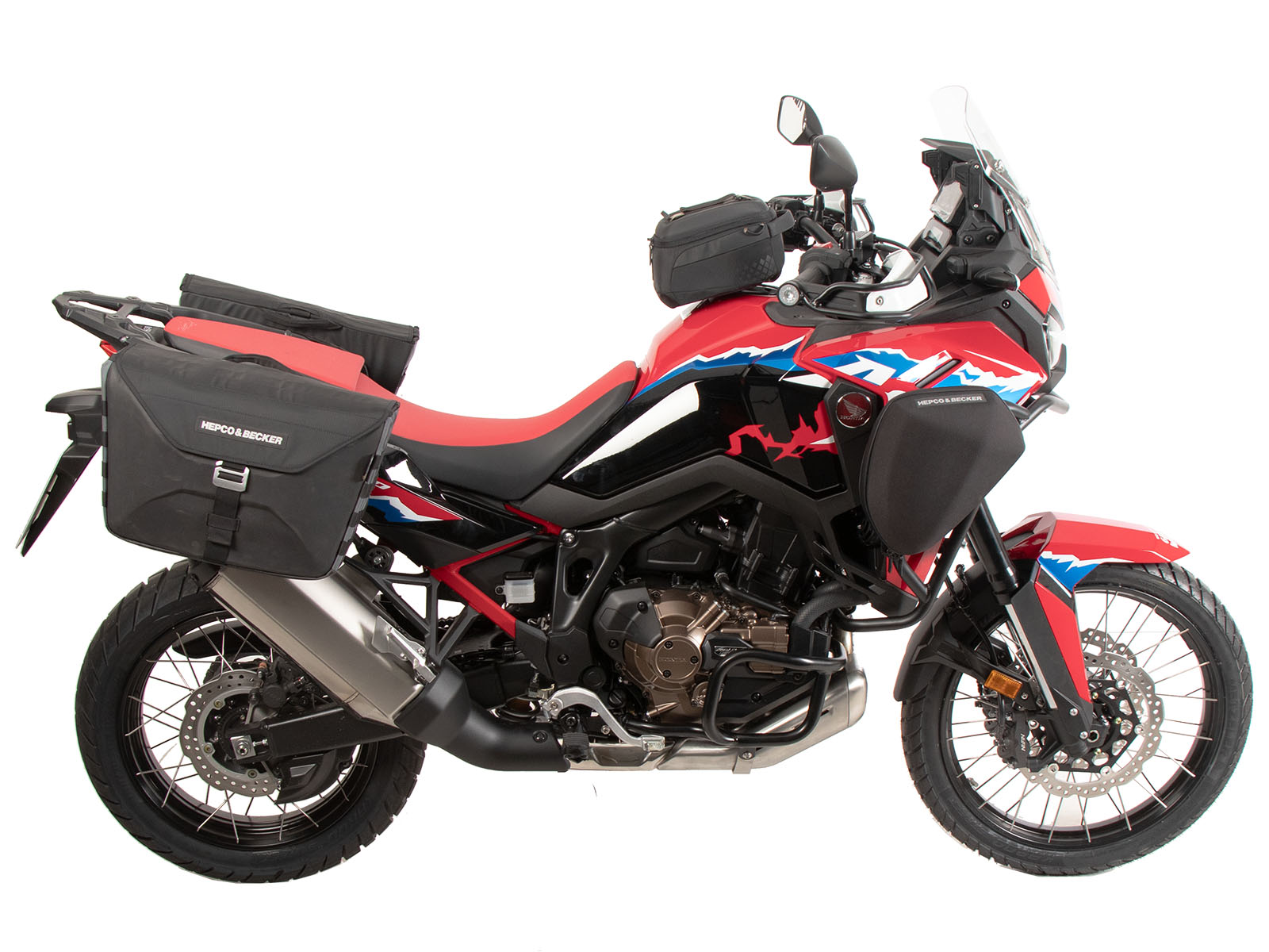 C-Bow zijdrager zwart voor Honda CRF 1100 L Africa Twin (24-) Hepco & Becker