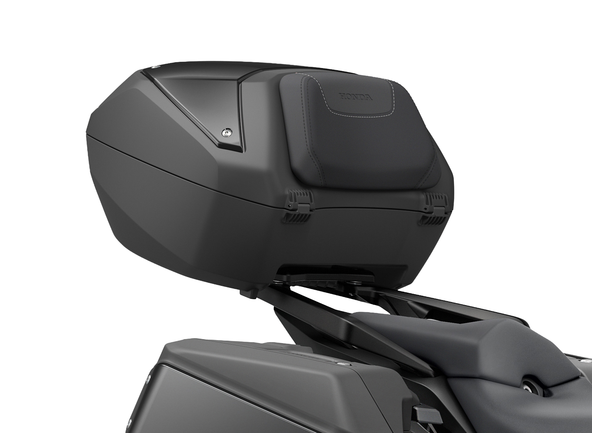 Topkofferset met zwarte rugbekleding/zwart stiksel voor Honda CB 1000 GT (26-) Origineel