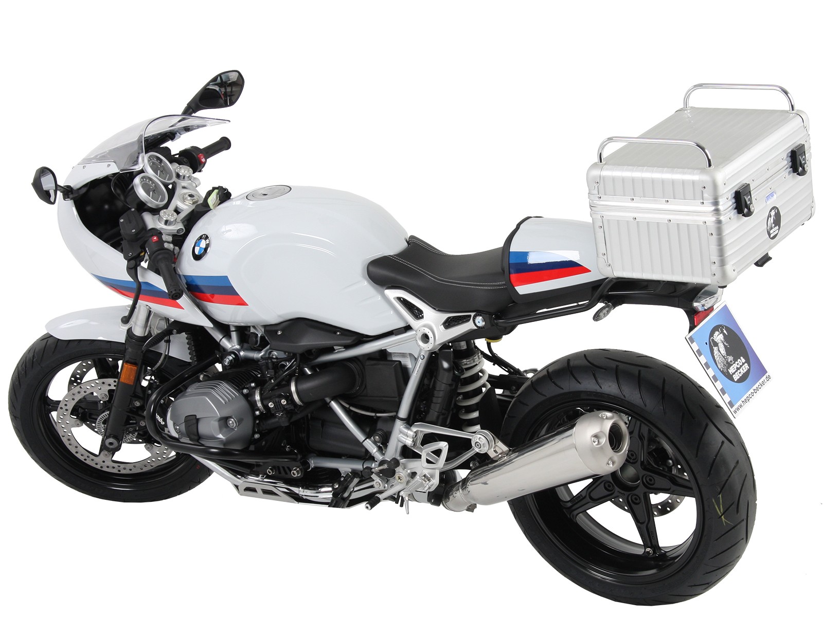 Easyrack topkoffer zwart voor R nineT Racer (17-20) Hepco & Becker