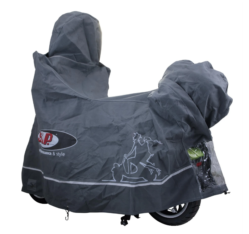 Inklapbare garage Indoor PREMIUM 2.0 voor Vespa GTS/GTV/GT, maat XL, grijs