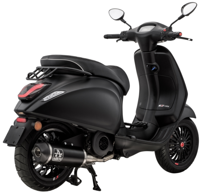Bagagerek doortrap zwart voor Vespa Primavera/Sprint 50-150ccm