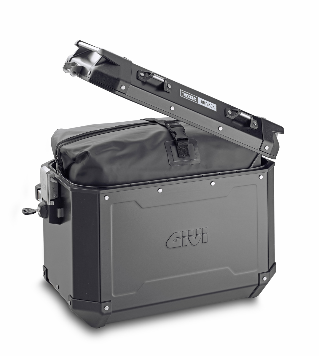 Givi aluminium zijkofferset Trekker Outback 48L zwart Monokey