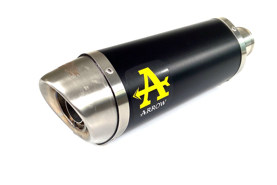 ARROW uitlaat DARK THUNDER aluminium zwart voor Yamaha MT-07 (21-)