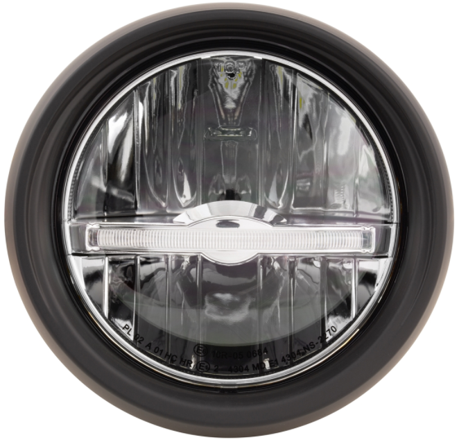 Koplamp LED voor Vespa Primavera 50-150cc 2T/4T (-'18), mat zwart