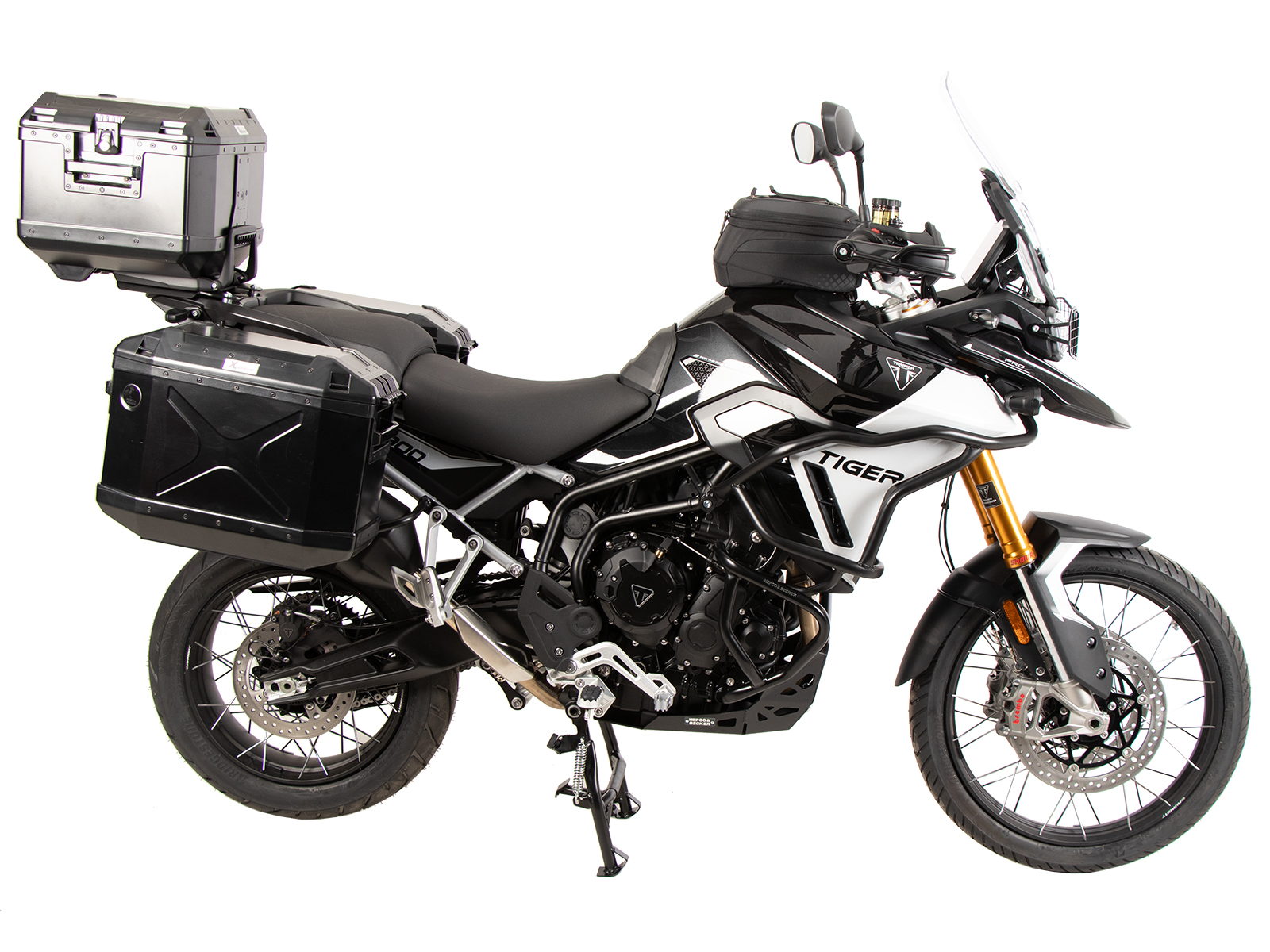 Aluminium topkofferdrager voor Triumph Tiger 900 Rally Pro (24-) Hepco & Becker