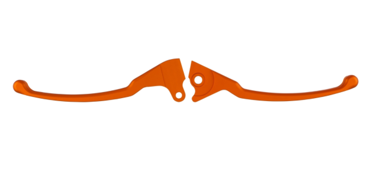Sport hendelset rem links/rechts voor Vespa LX/LXV/S/Primavera/Sprint 50-150ccm, mat oranje