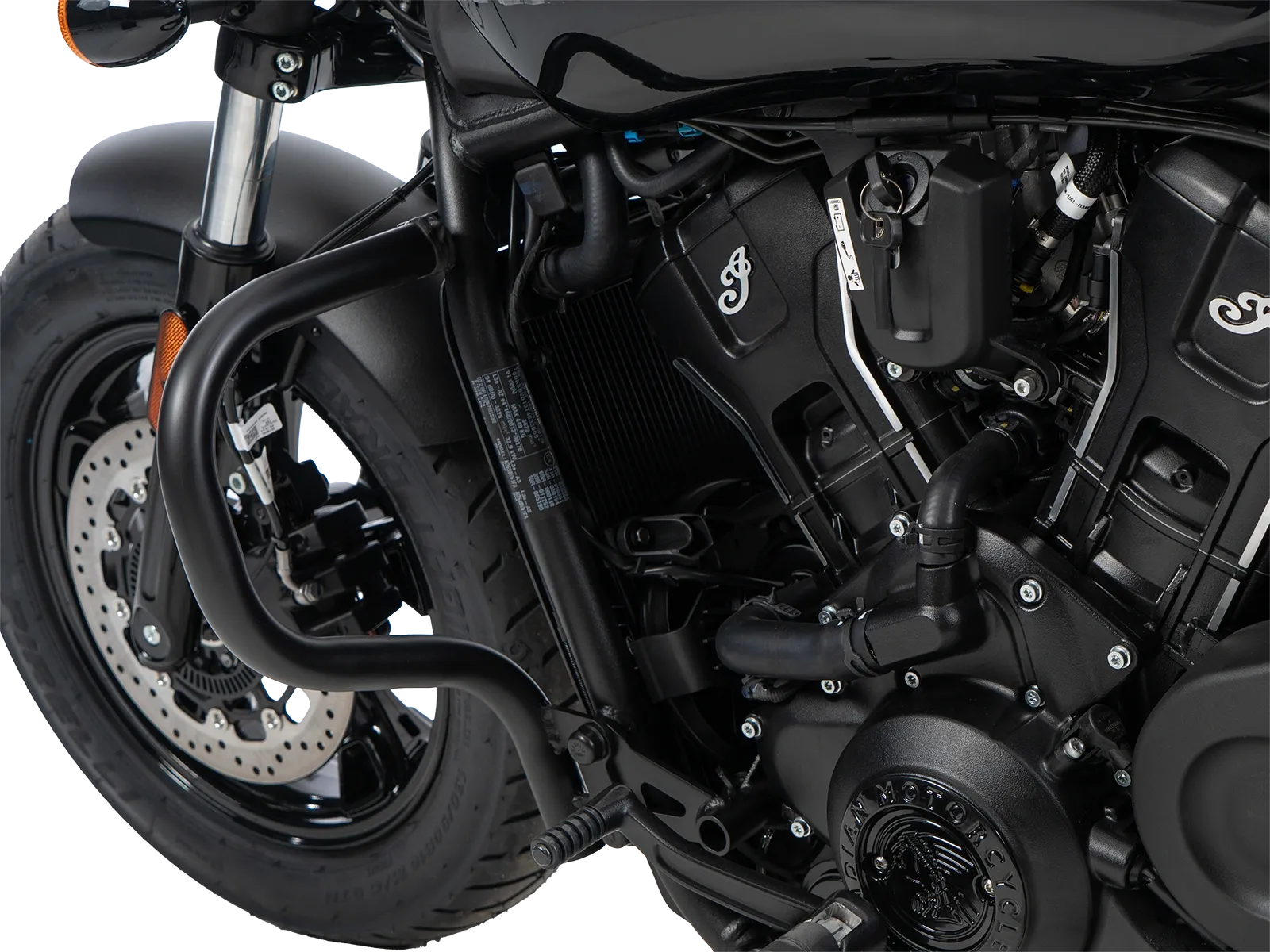 Motorbeschermer zwart voor Indian Scout Sixty Classic (25-) Hepco & Becker