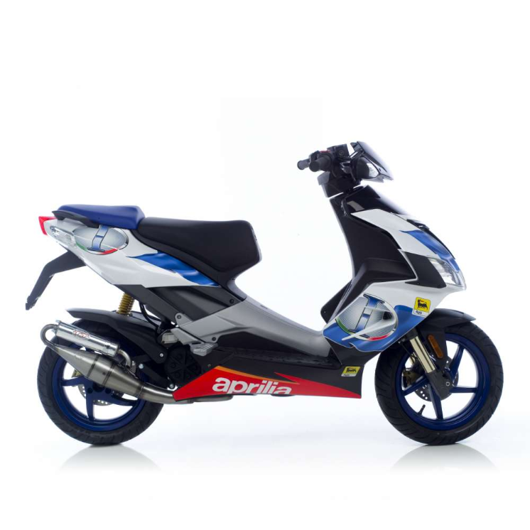 LeoVince Uitlaatsysteem Hand Made TT, Staal, Volledig Systeem voor Aprilia / Piaggio
