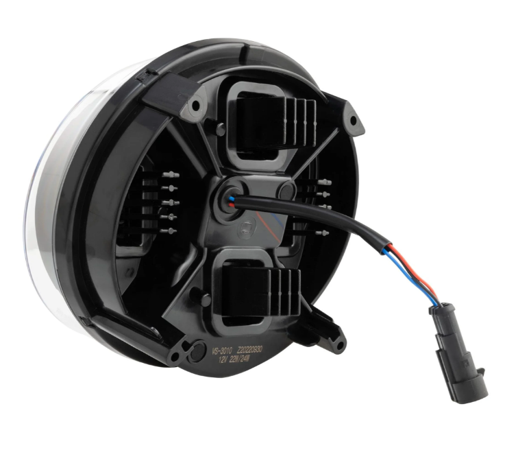 Koplamp ZELIONI Black Edition LED voor Vespa GTS/GTS Super HPE 125-300 (19-22), zwart/chroom