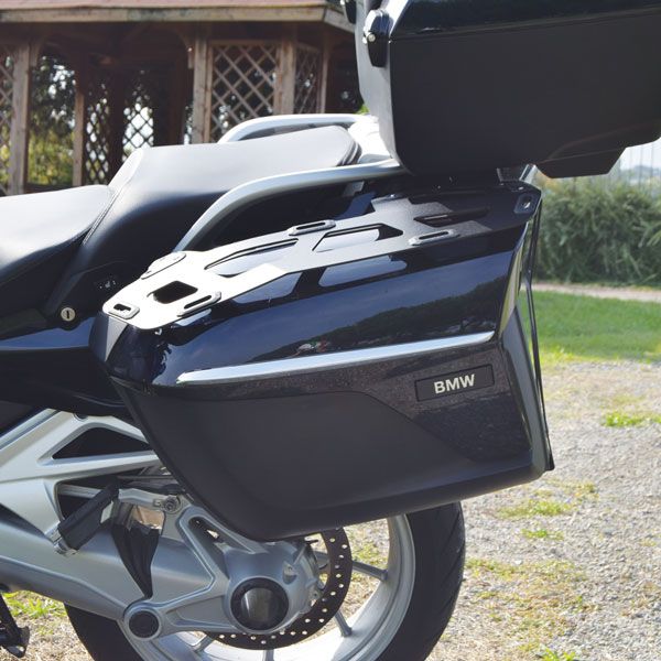 Bagagerek voor zijkoffer BMW K 1600 GT/GTL, R 1250 RT, R 1200 RT, aluminium, zwart