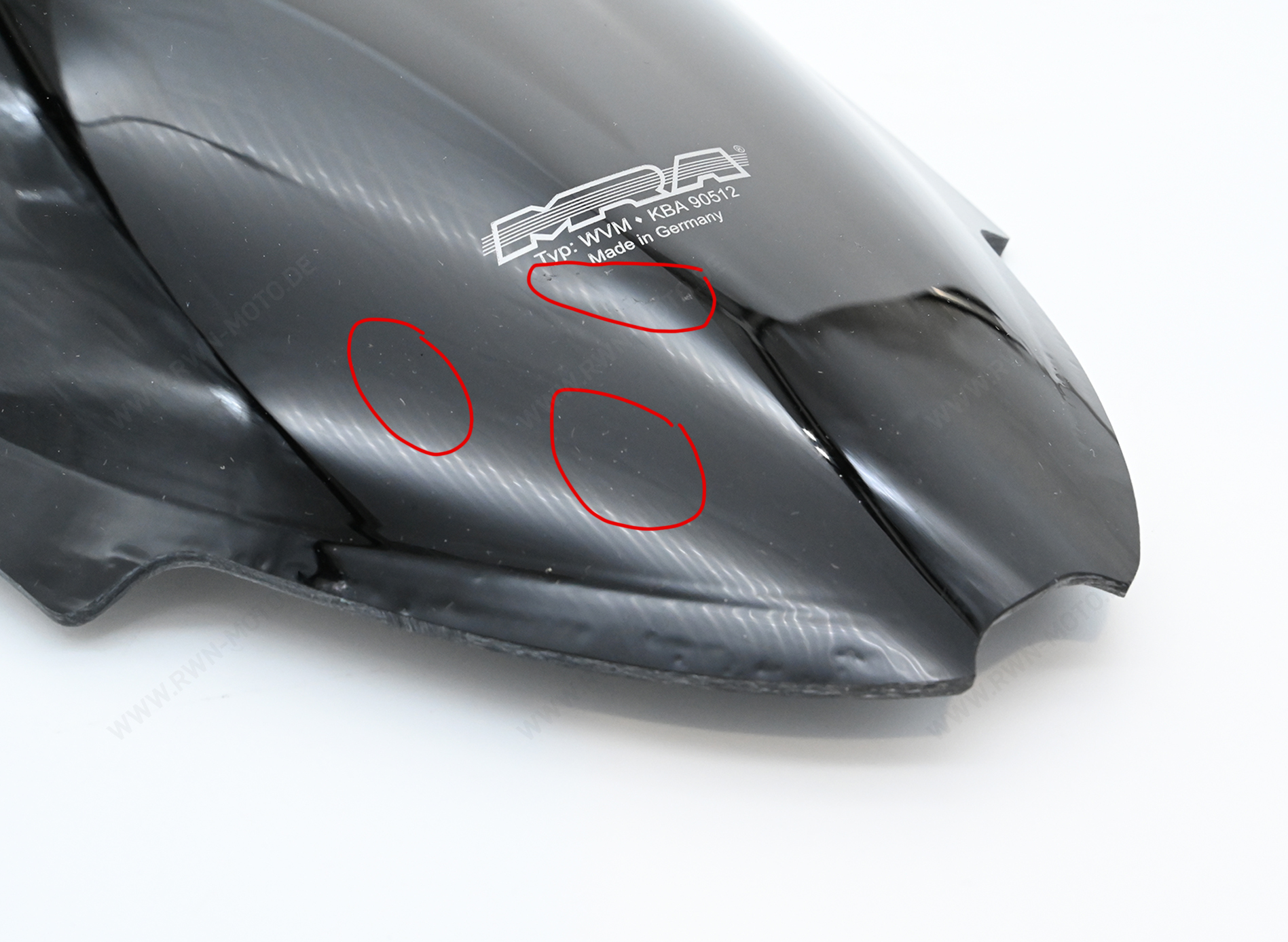 MRA Originele voorruit "O" zwart APRILIA RSV 4 -125 RK