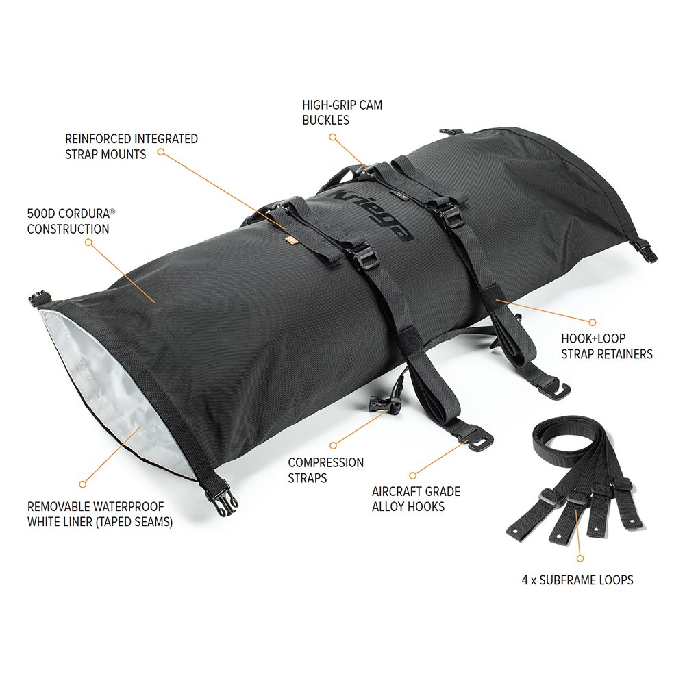 Kriega Rollpack 20 liter - zwart