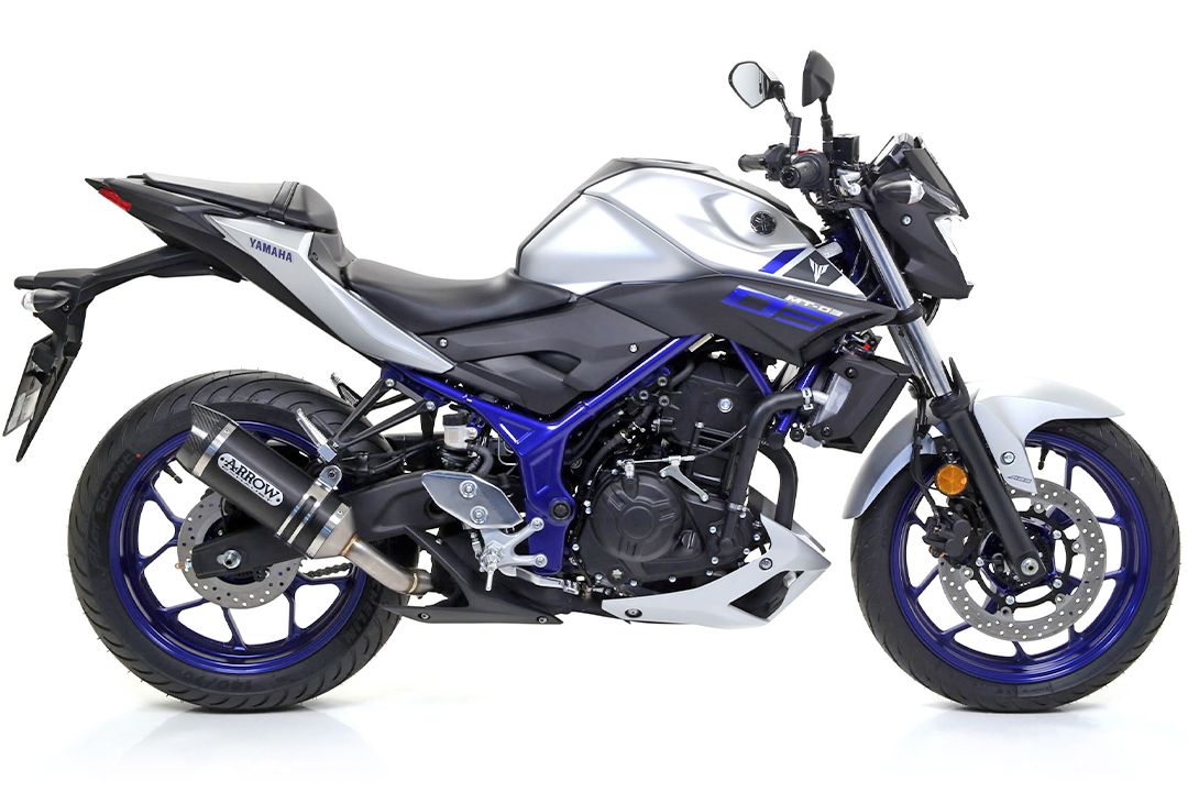 ARROW uitlaat DARK THUNDER voor Yamaha MT-03 / YZF-R3 (15-)