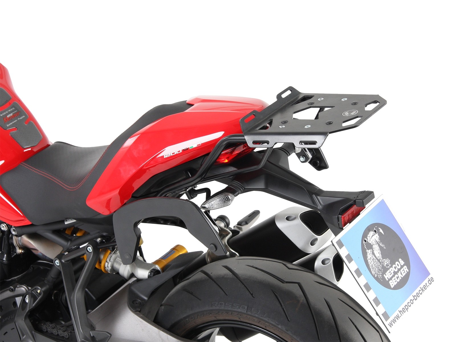 C-Bow zijdrager zwart voor Ducati Monster 1200 S (2017-)