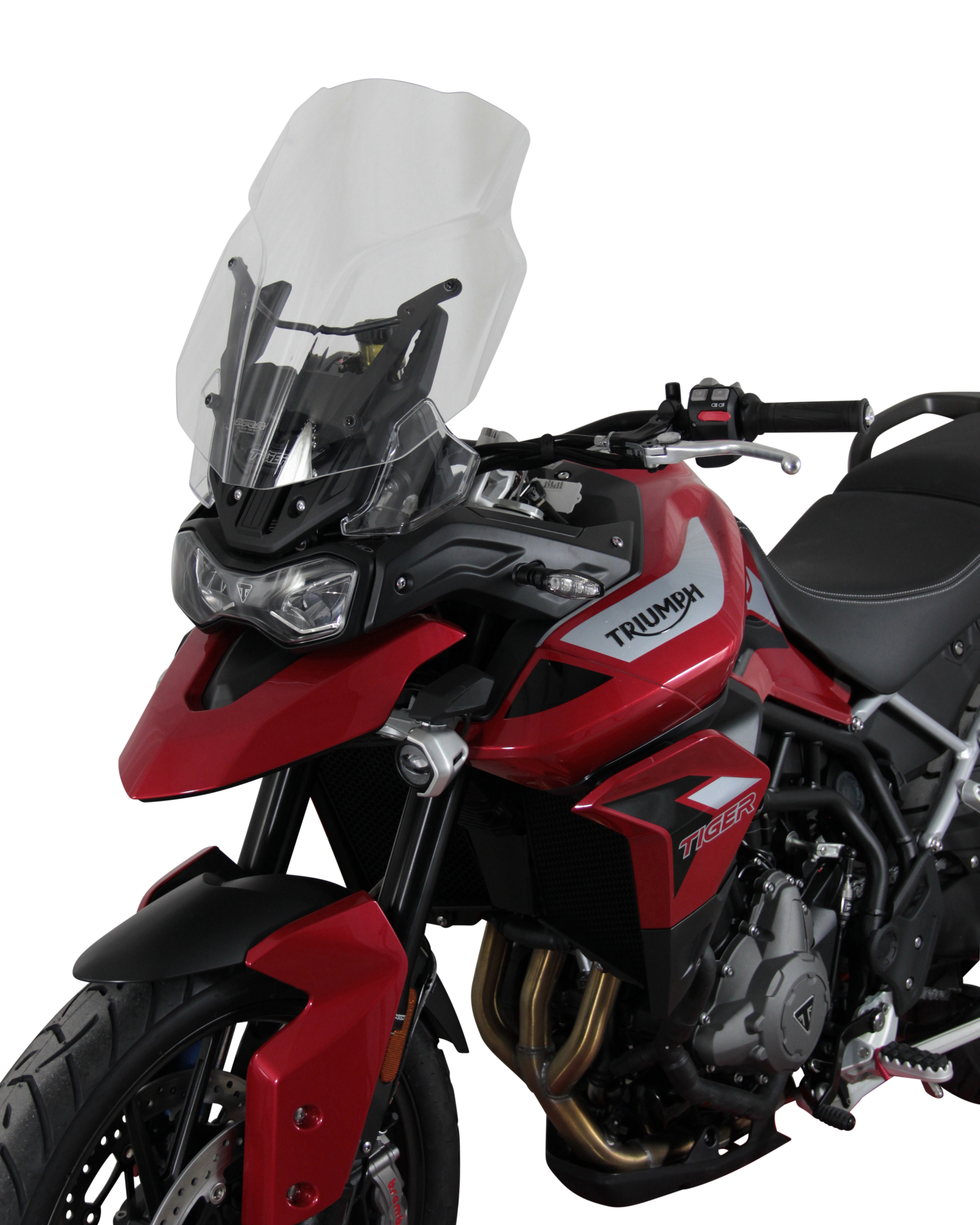 Touring windscherm MRA "TM" voor TRIUMPH TIGER 900 /GT PRO (Bj.19-) - Rookgrijs