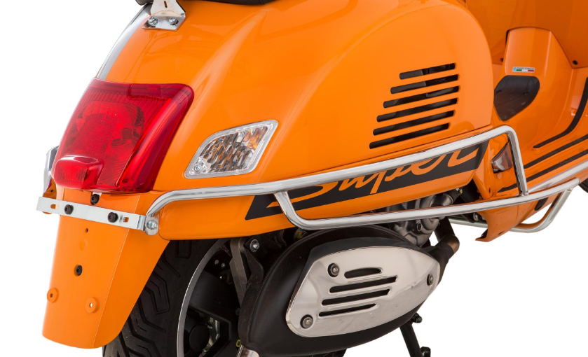 Crashbar zijafdekking achter voor Vespa GTS /GTS Super /GTV /GT 60, 125-300ccm, chroom