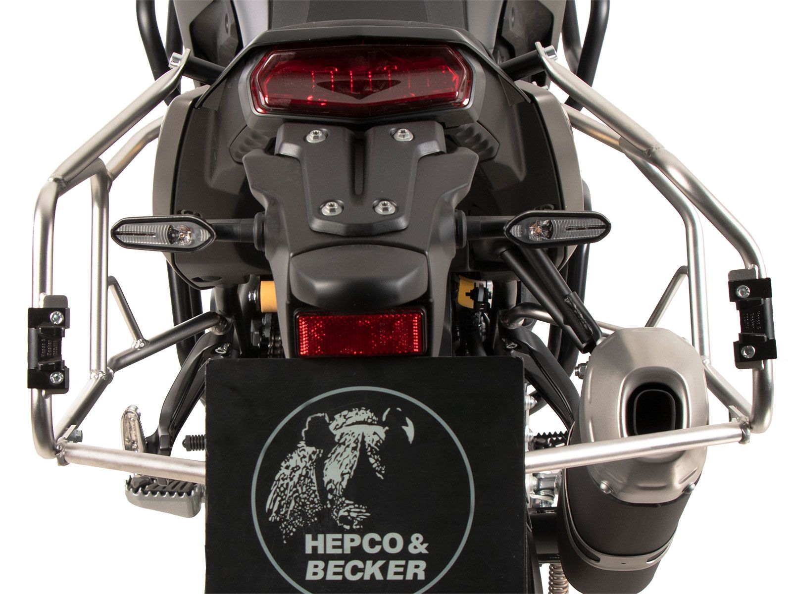Kofferdragerset Cutout roestvrij staal incl. kofferset Xplorer Cutout zilver voor Yamaha Ténéré 700 (25-)