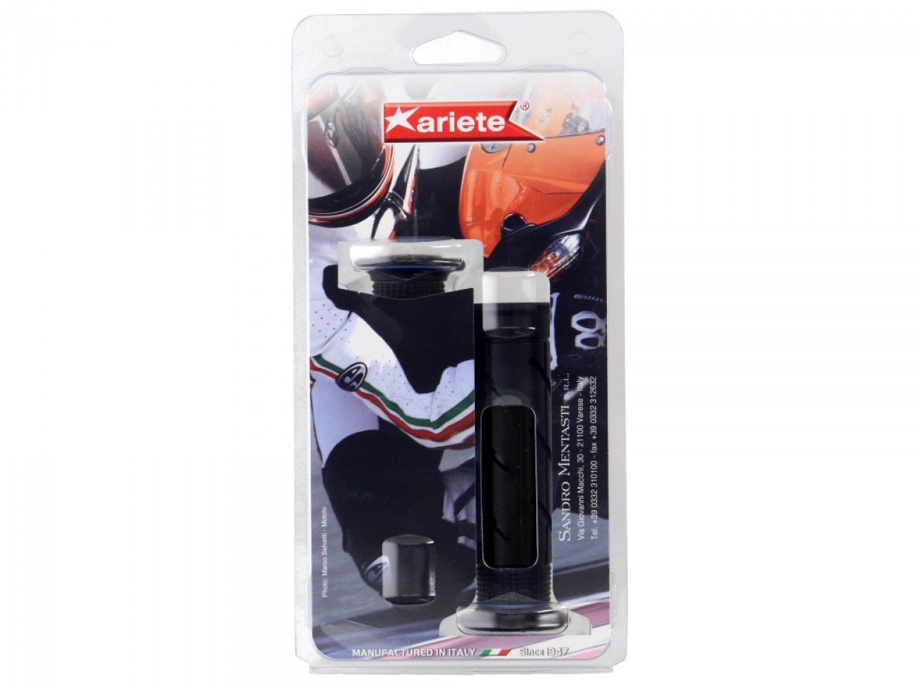 ariete rubberen handvatset gesloten, lengte: 120 mm, zwart