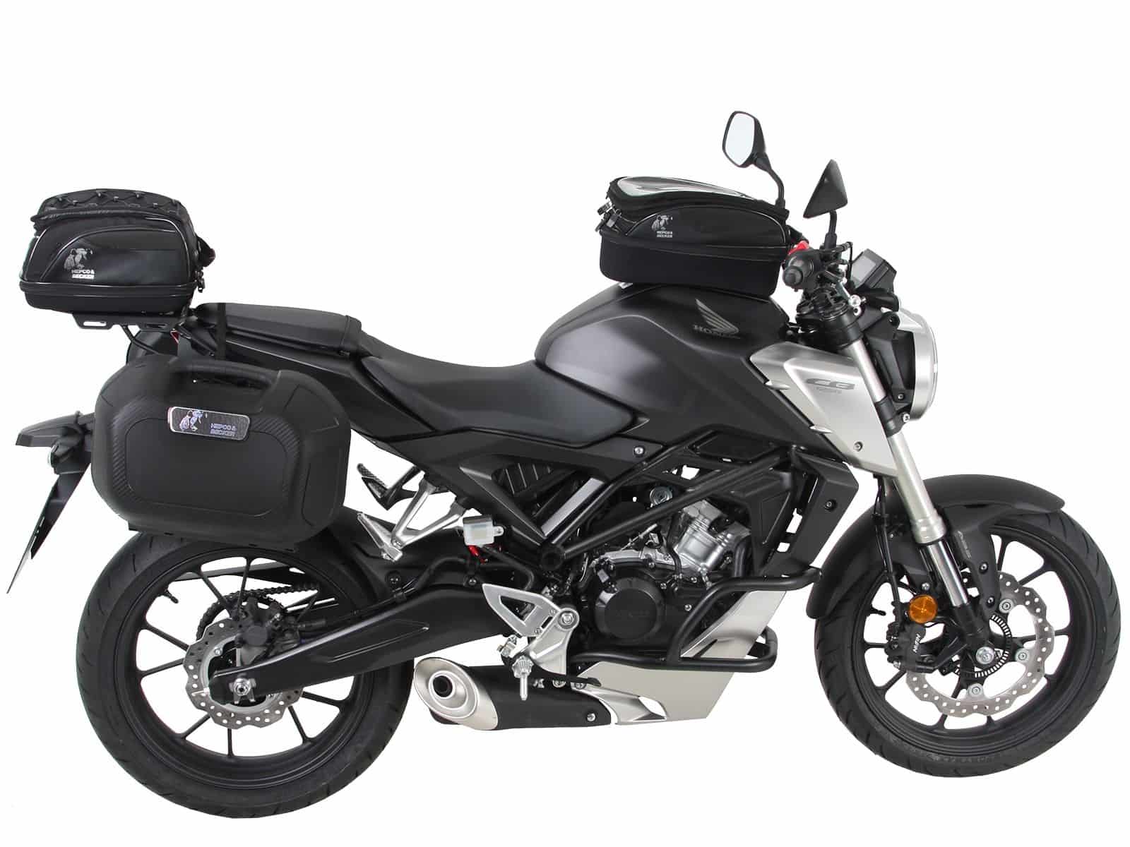 C-Bow zijdrager zwart voor Honda CB 125 R (18-24) Hepco & Becker