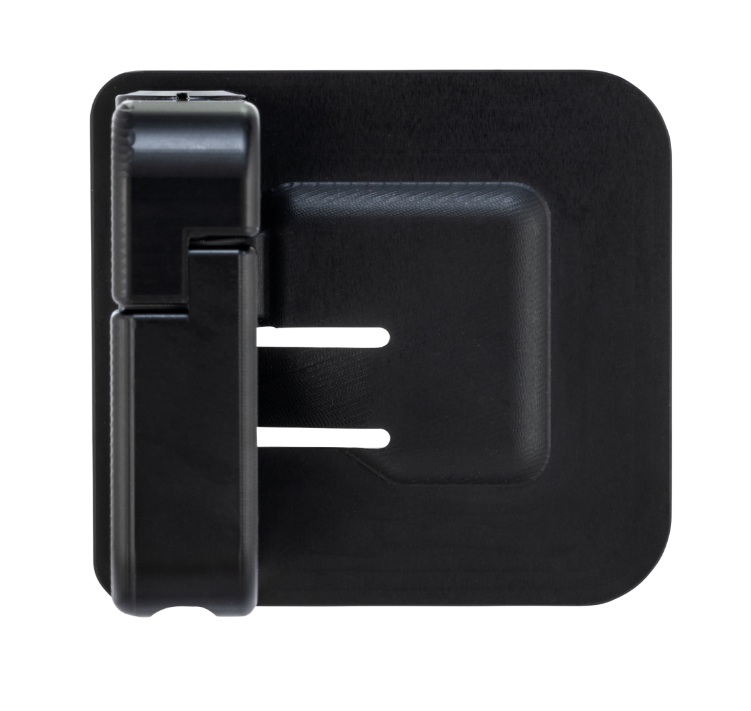 Bagagehaak voor Vespa GTS/GTS Super 125/300cc (`22-), aluminium, zwart mat geanodiseerd