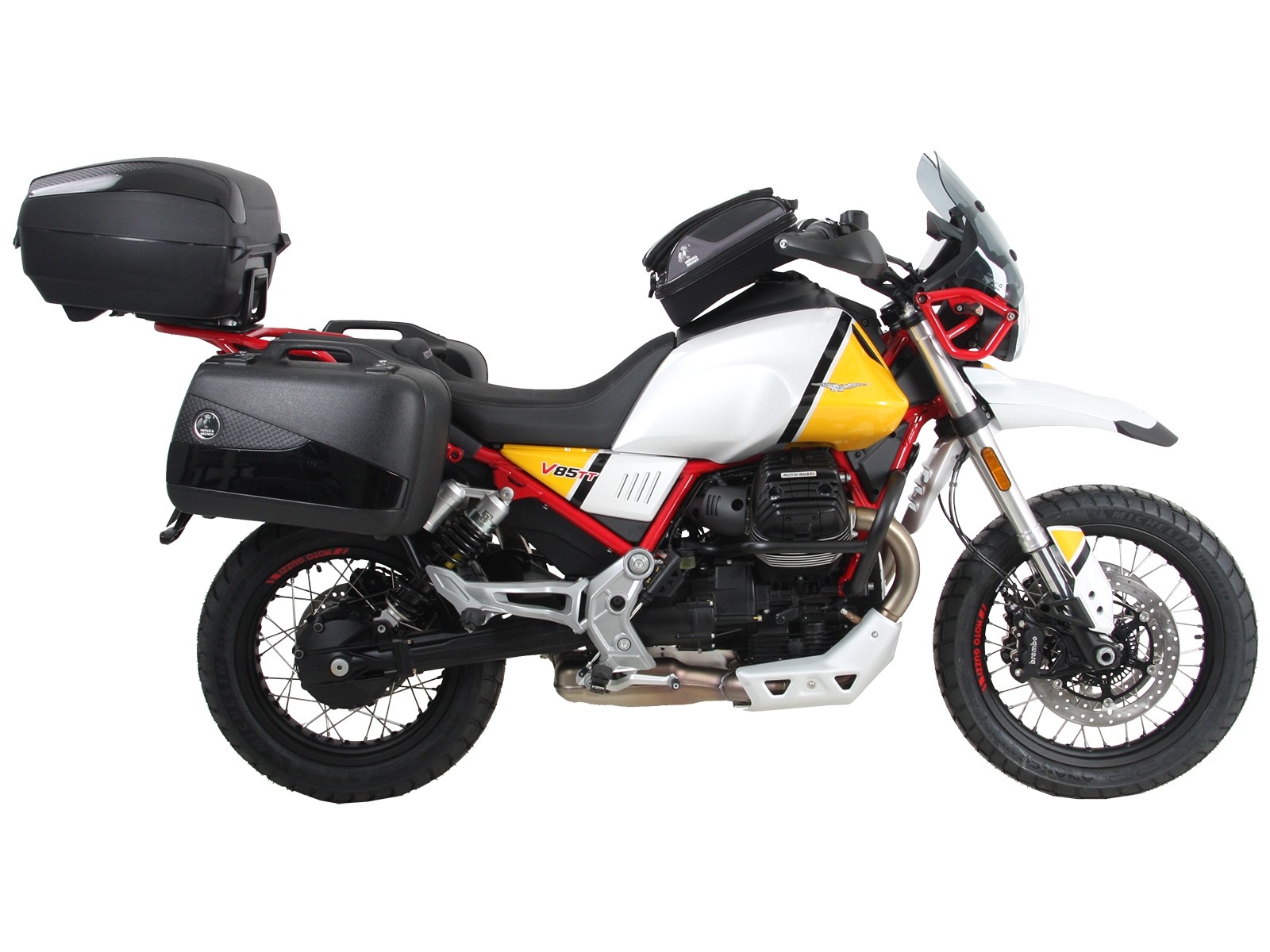 Alurack Topcaseträger zwart voor V85 TT (Bj.19-) Hepco & Becker
