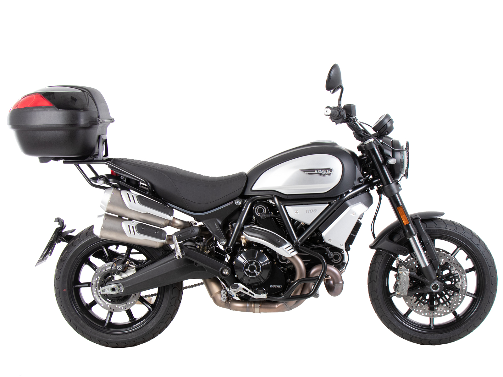 Alurack topkofferdrager zwart voor Ducati Scrambler 1100 Dark Pro /Pro /Sport Pro (21-24)