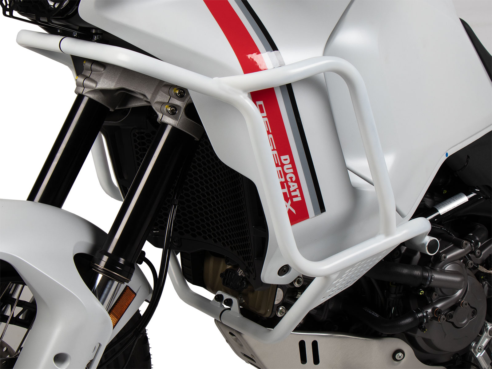 Tankbeschermer wit voor Ducati DesertX (22-) Hepco & Becker