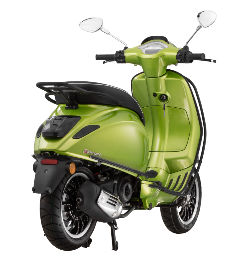 Crashbar zijafdekking voor Vespa Primavera/Sprint/Elettrica 50-150ccm, mat zwart