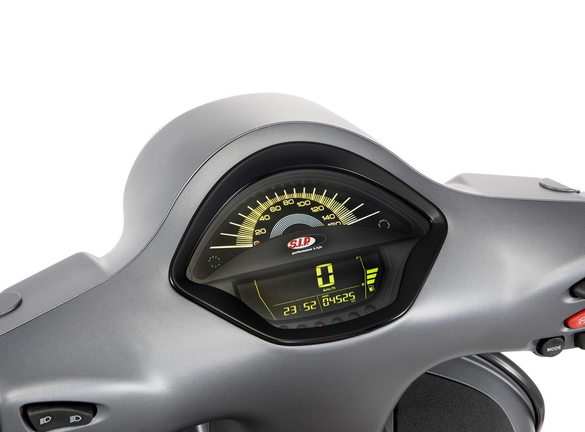 Toerenteller/snelheidsmeter voor Vespa GTS/GTS Super 300cc FL ('14-), zwart