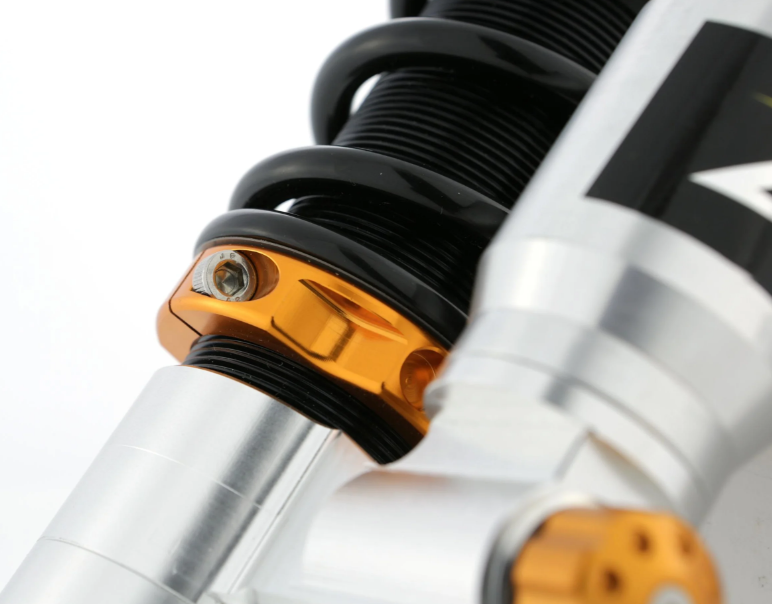 Achterschokdemper ZELIONI voor Vespa LX/LXV/S 125/150cc, zilver/oranje/zwart