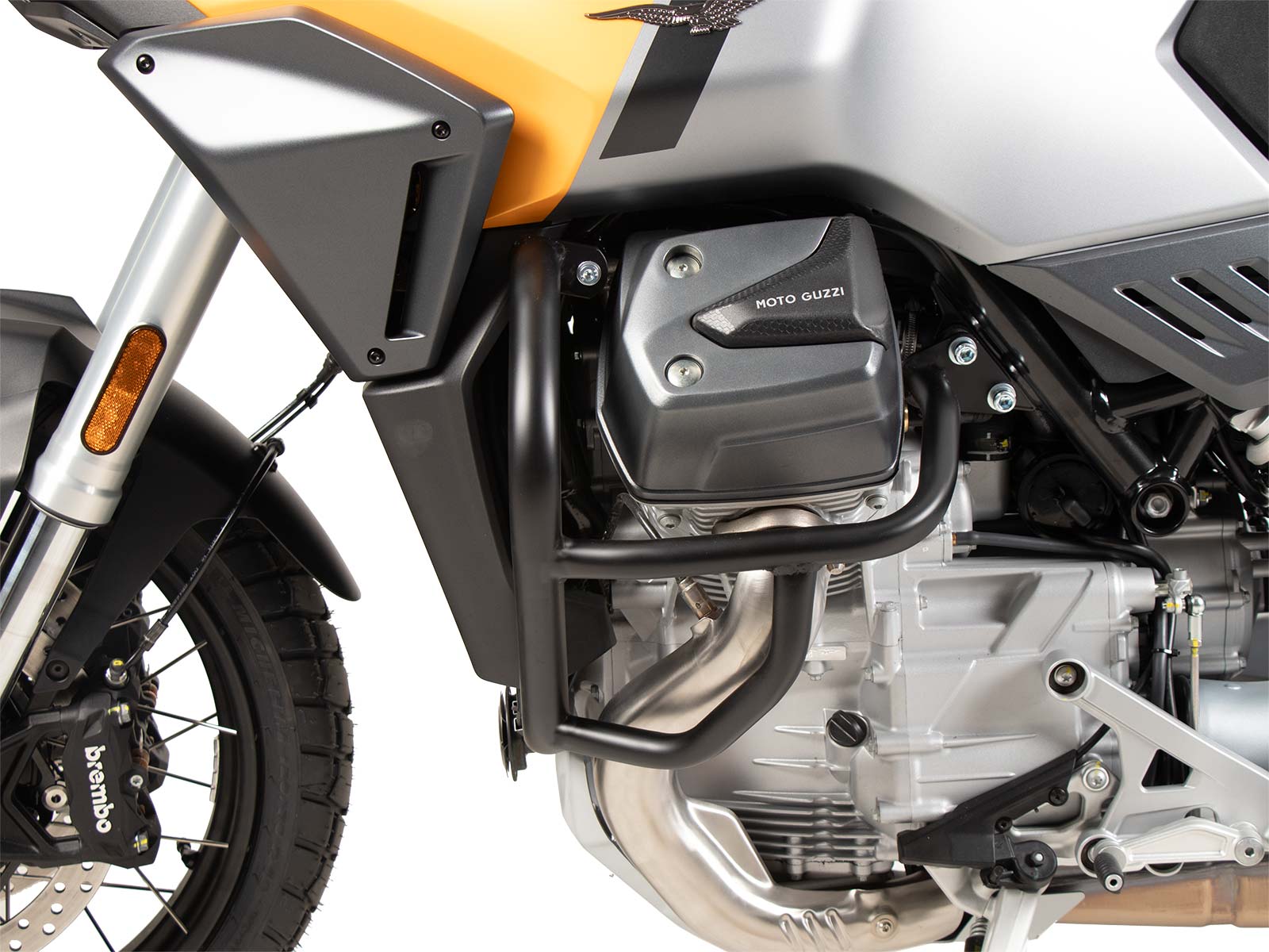 Motorbeschermer zwart voor Moto Guzzi Stelvio (24-) Hepco & Becker