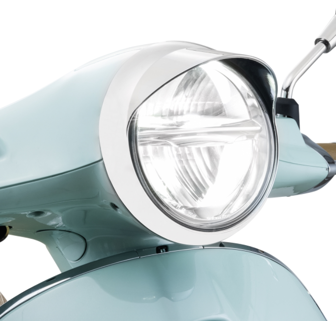 Lamp ring voor Vespa Primavera 50-125ccm 2T/4T, chroom