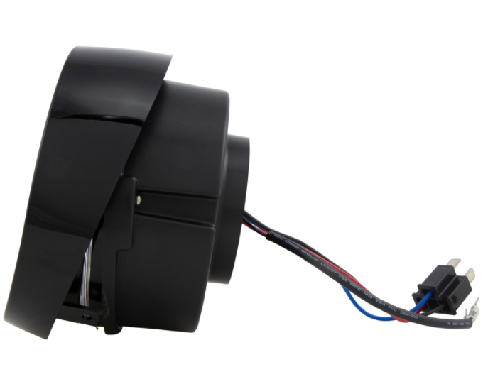 Koplamp LED voor Vespa Primavera 50-150ccm 2T/4T (-'18), glanzend zwart