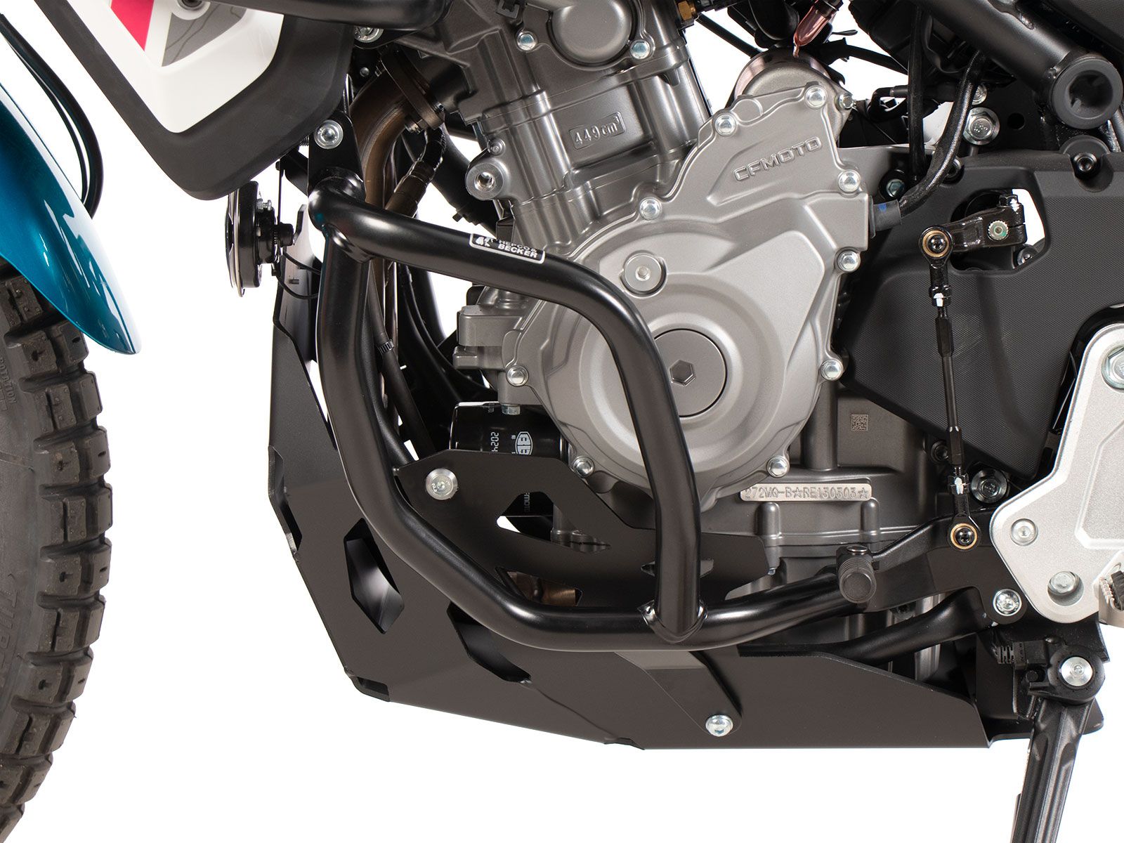 Motorbeschermer zwart voor CFMoto 450 MT (24-) Hepco & Becker