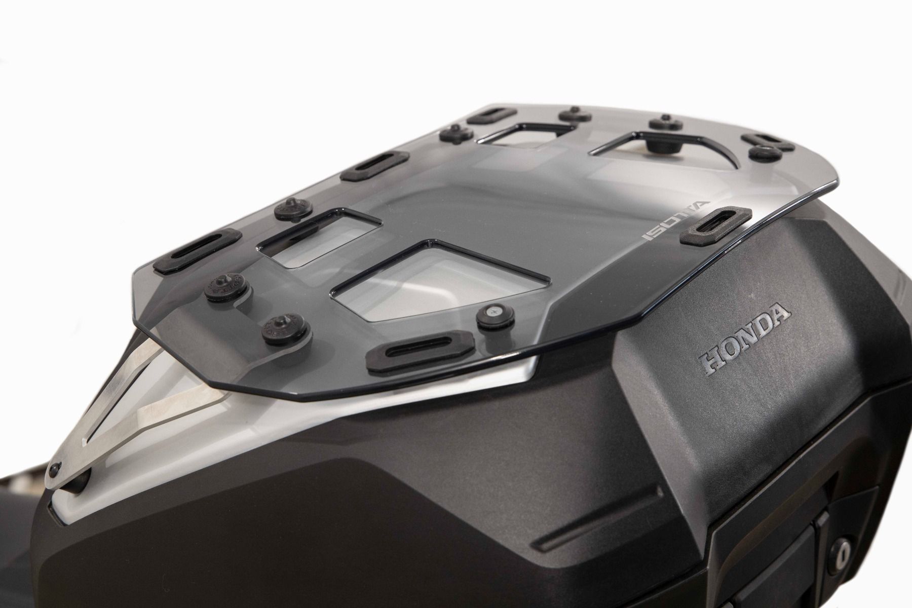 Bagagerek voor topkoffer Honda XL 750 Transalp /NT 1100 /ADV 750 /NC 750 X, PMMA, licht getint