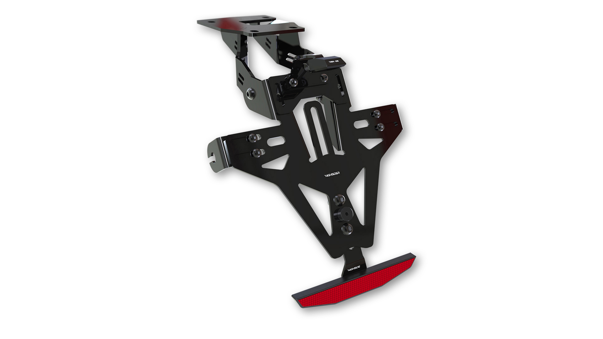 Korte kentekenplaathouder incl. kentekenplaatverlichting voor Aprilia RS4 125 / Tuono V4 / RSV 4 Factory