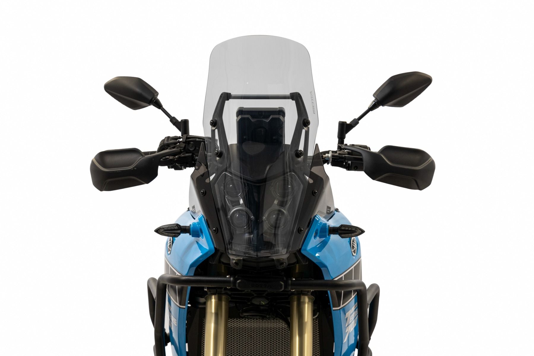Rally windscherm smoke clear met koplampbescherming voor Yamaha Ténéré 700 (19-24)