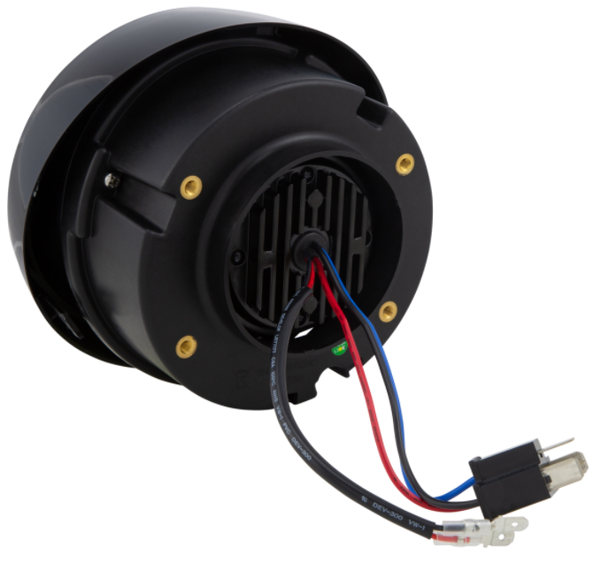 Koplamp LED voor Vespa Primavera 50-150ccm 2T/4T (-'18), glanzend zwart