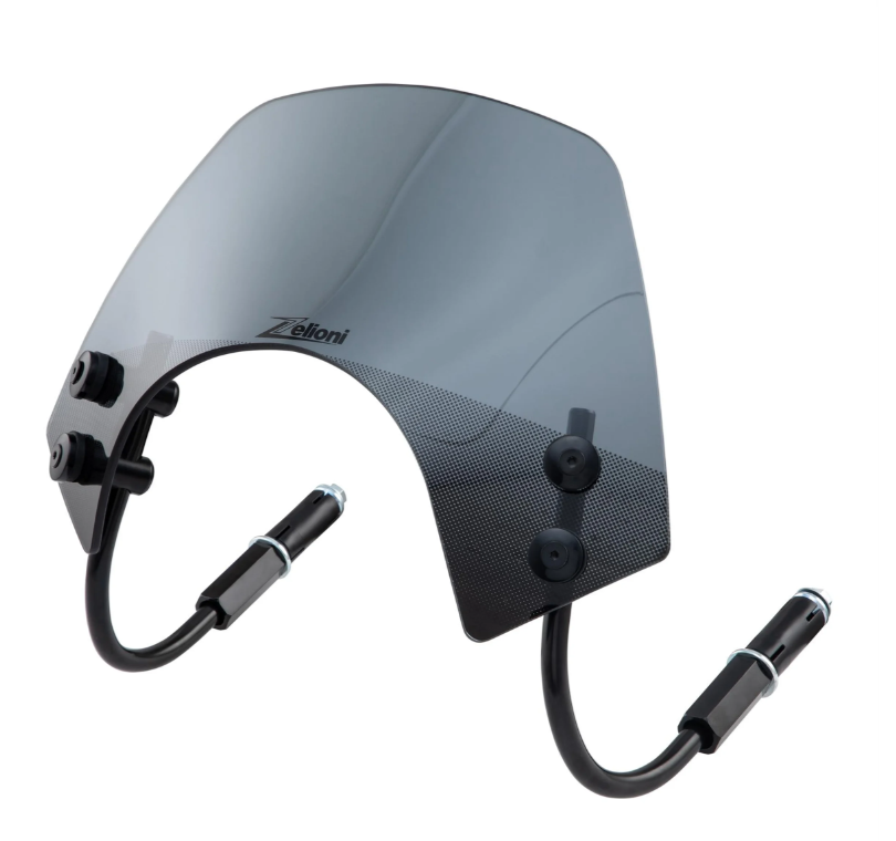Flyscreen ZELIONI Racing voor Vespa GTS/GTS Super/GT/GT L 125-300cc, zwart getint