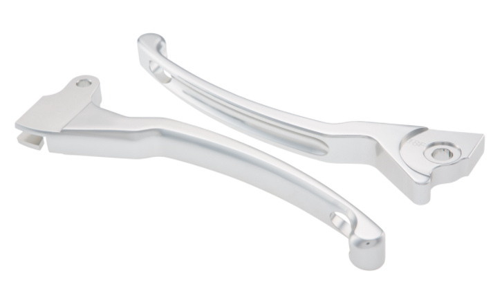 Sport hendelset rem links/rechts voor Vespa LX/LXV/S/Primavera/Sprint 50-150ccm, zilver