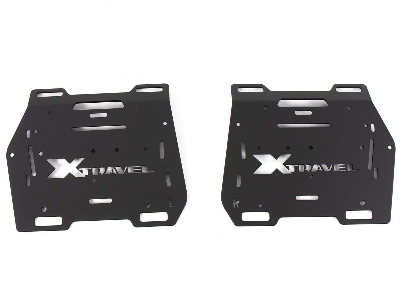 Xtravel Basic zijkofferset incl. 2x universele adapterplaat voor buisvormige zijkofferdrager