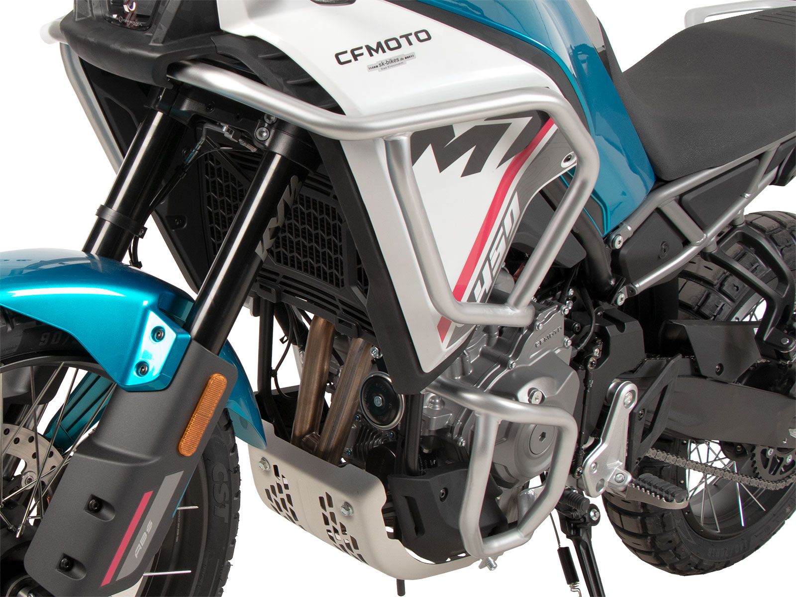 Motorbeschermer zilver voor CFMoto 450 MT (24-) Hepco & Becker