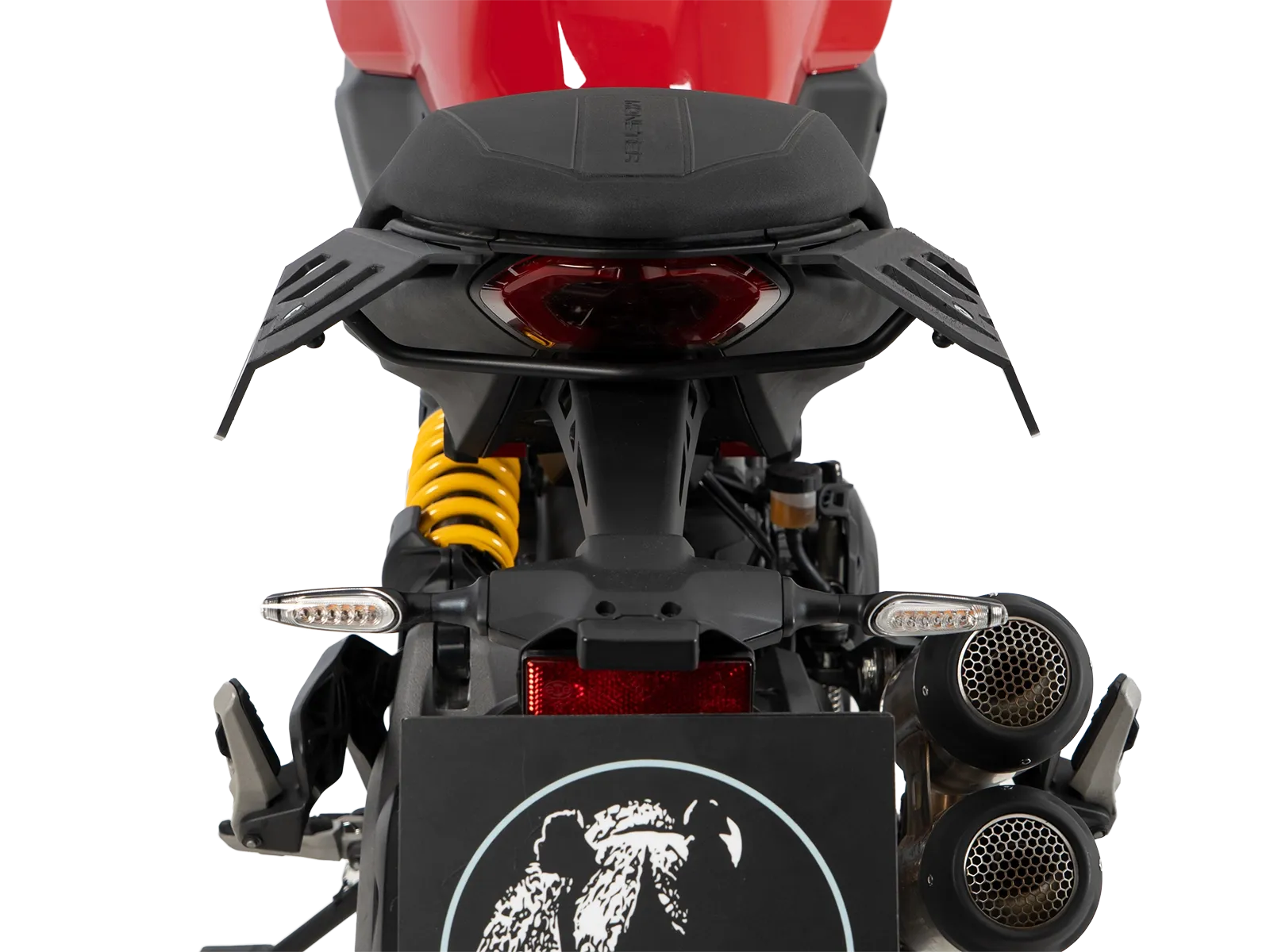 Afstandhouder Luggage Guard zwart voor Ducati Monster 890 / + (26-) Hepco & Becker