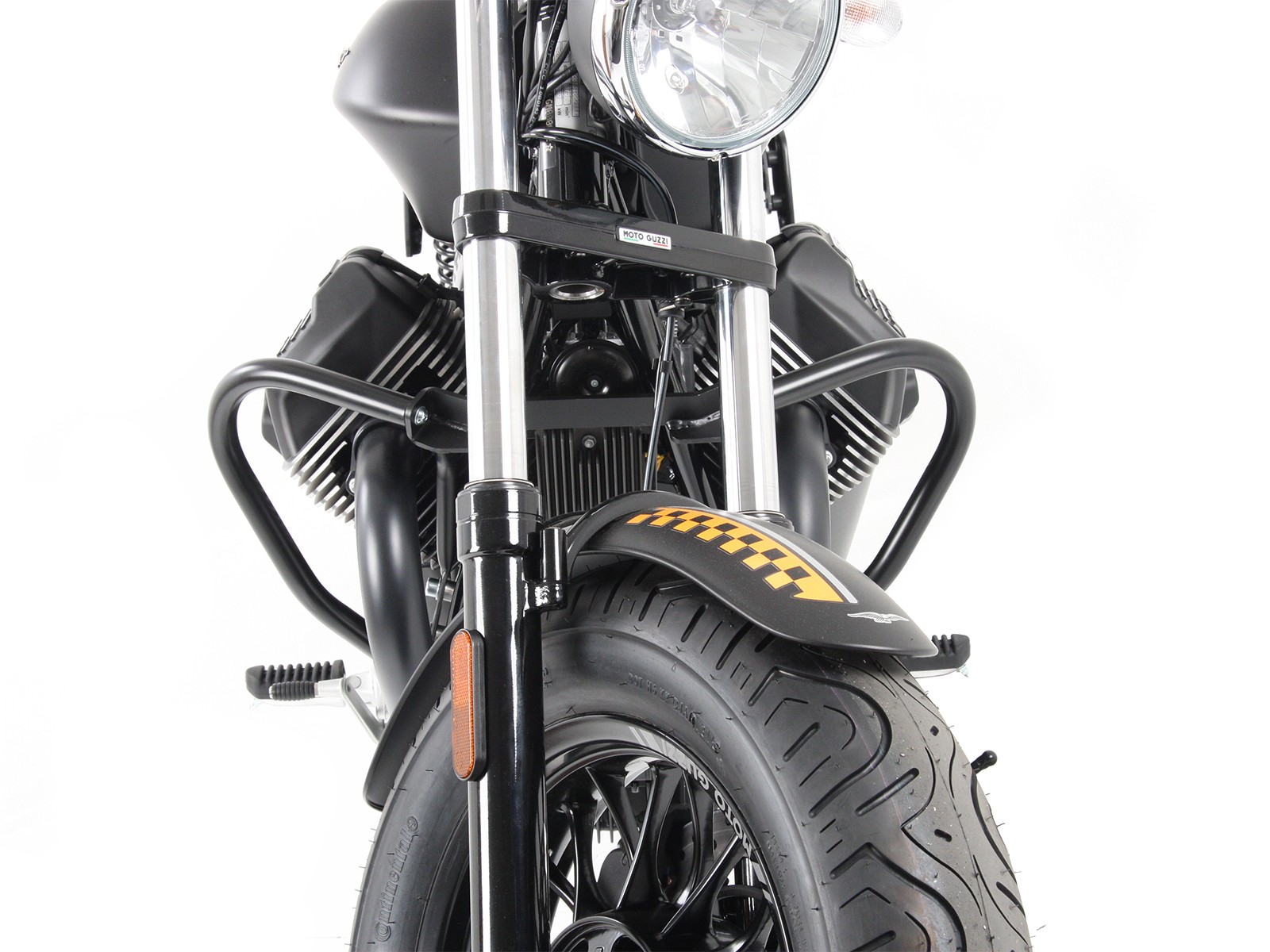 Chroom motorbeschermer voor V 9 Bobber (Bj.16-) / Bobber Sport (Bj.19-) Hepco & Becker