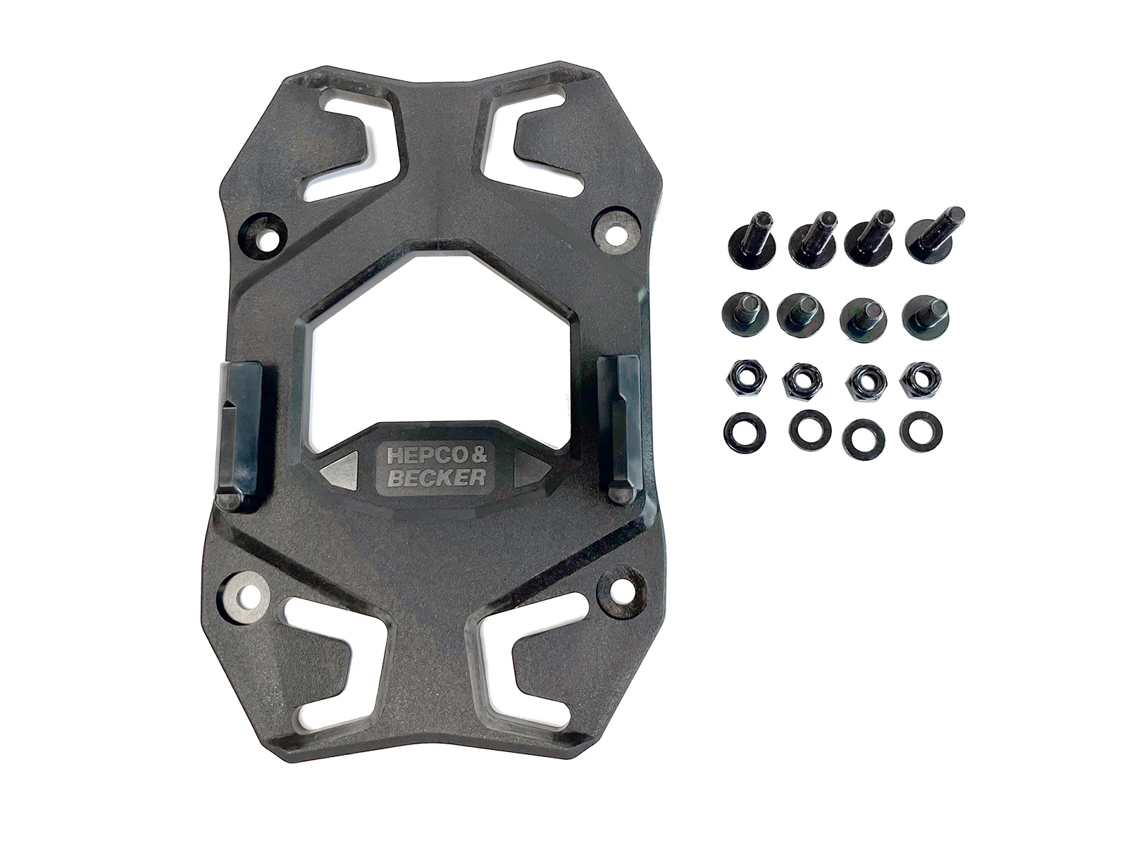 Basis kofferbevestiging achter op de bagagedrager voor Smartracks/Sportracks - Hepco & Becker