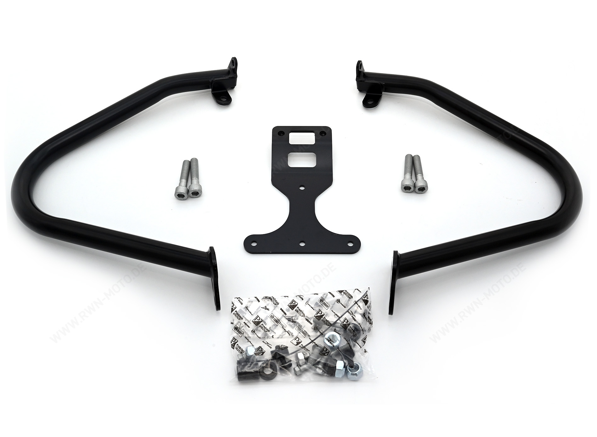 Motorbeschermer, zwart voor Moto Guzzi V7 850 2021-