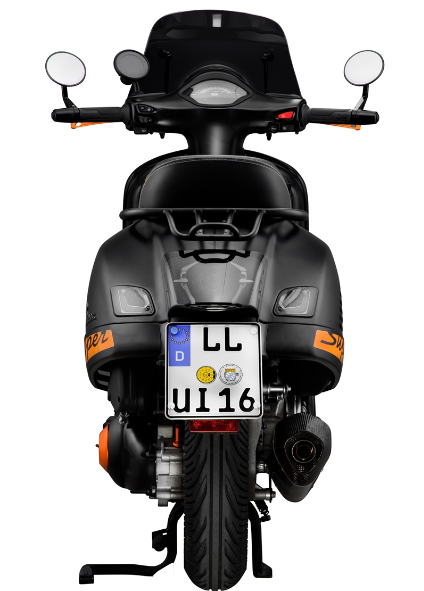 Richtingaanwijzerset voor & achter voor Vespa GTS/GTS Super/GTV 125-300cc ('14-), getint