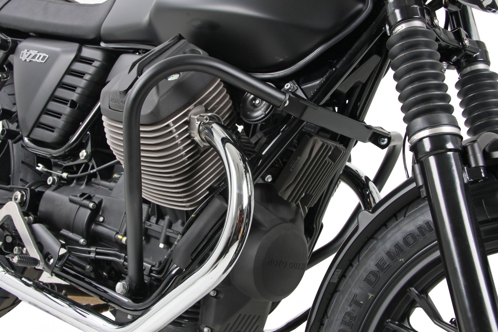 Motorbeschermkap zwart voor V 7 II (Bj.15-) Hepco & Becker